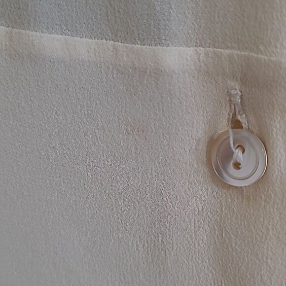 Marella 100% Silk Sheer Cream Blouse Size 12 Large - Picture 5 of 12